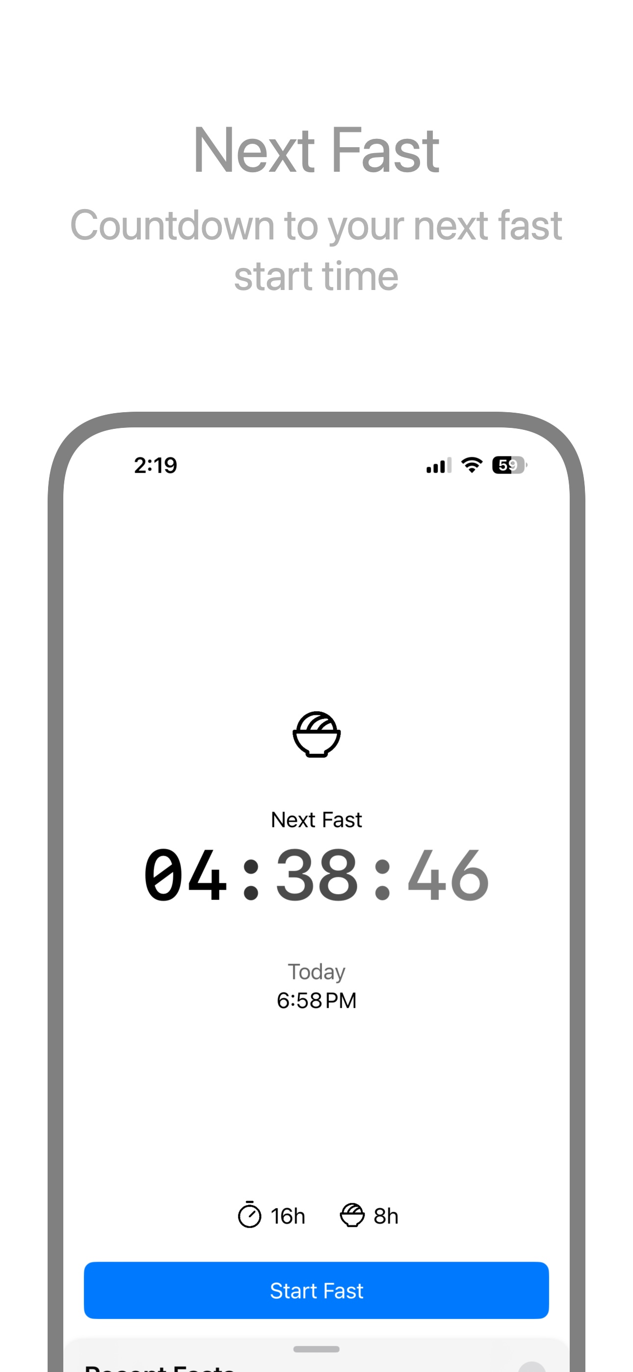 Marble countdown screen